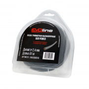 Леска триммерная EVOline DUO POWER 2,4 мм, 81 м
